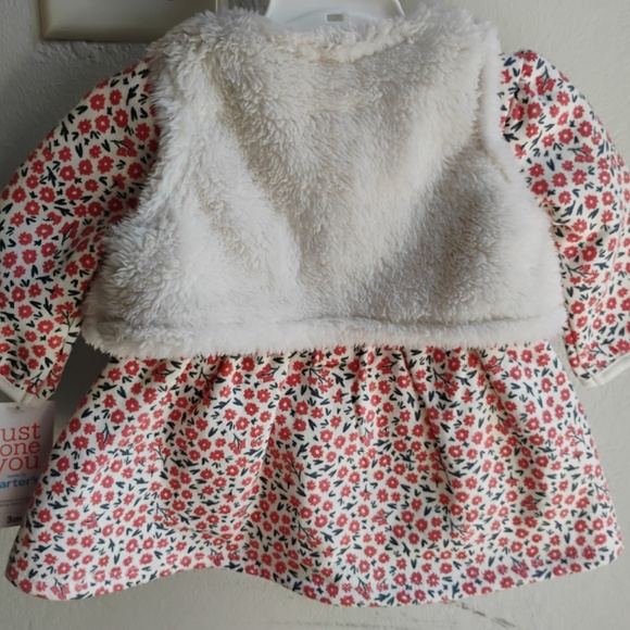 CARTER's: Just One You 3 pc Baby Girls Floral Dress - 3M - Picture 3 of 5
